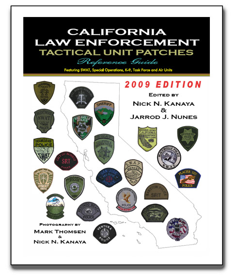 Front cover image from the California Law Enforcement Tactical Unit Patches reference guide